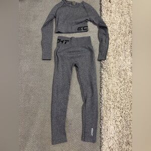 Gray Two-Piece Lounge Set